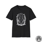 Mediative Cat - Premium Cotton T-Shirt Into Recovery