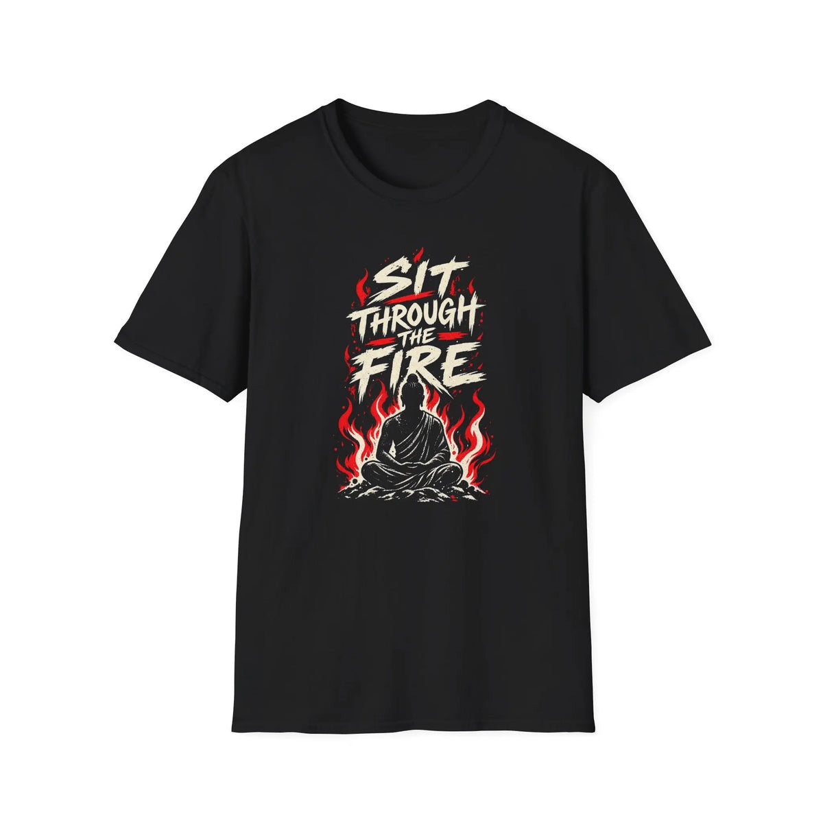 Sit Through The Fire - Premium Cotton T-Shirt Into Recovery