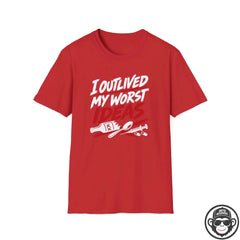 I Outlived My Worst Ideas - Premium Cotton T-Shirt Into Recovery