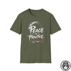 Peace Is Practice - Premium Cotton T-Shirt Into Recovery