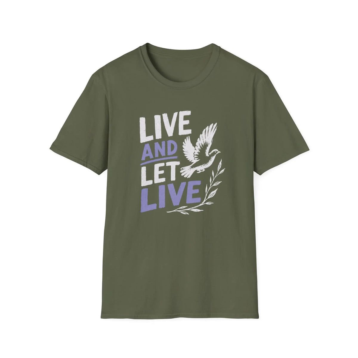 Live And Let Live - Premium Cotton T-Shirt Into Recovery