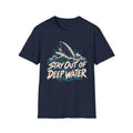 Stay Out of Deep Water Shark Metaphor T-Shirt