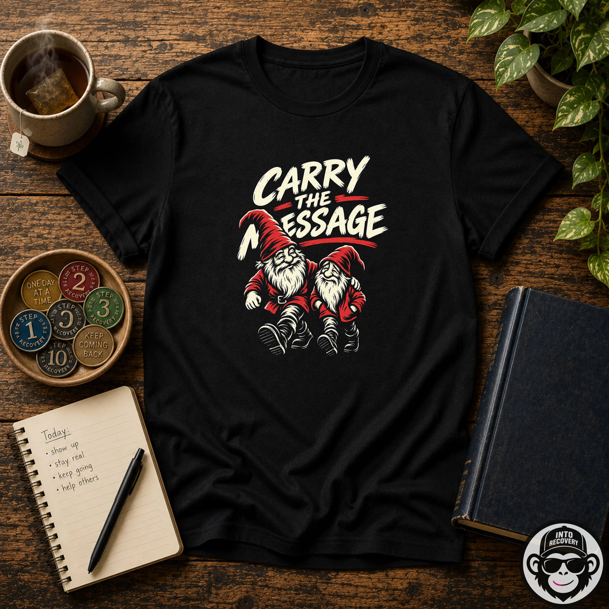 Carry The Message - Premium Cotton T-Shirt Into Recovery