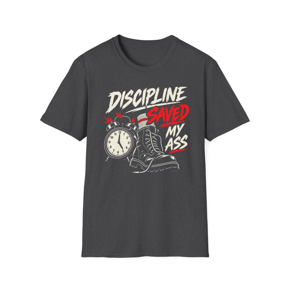 Discipline Saved My Ass - Premium Cotton T-Shirt Into Recovery