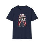 Sit Through The Fire - Premium Cotton T-Shirt Into Recovery