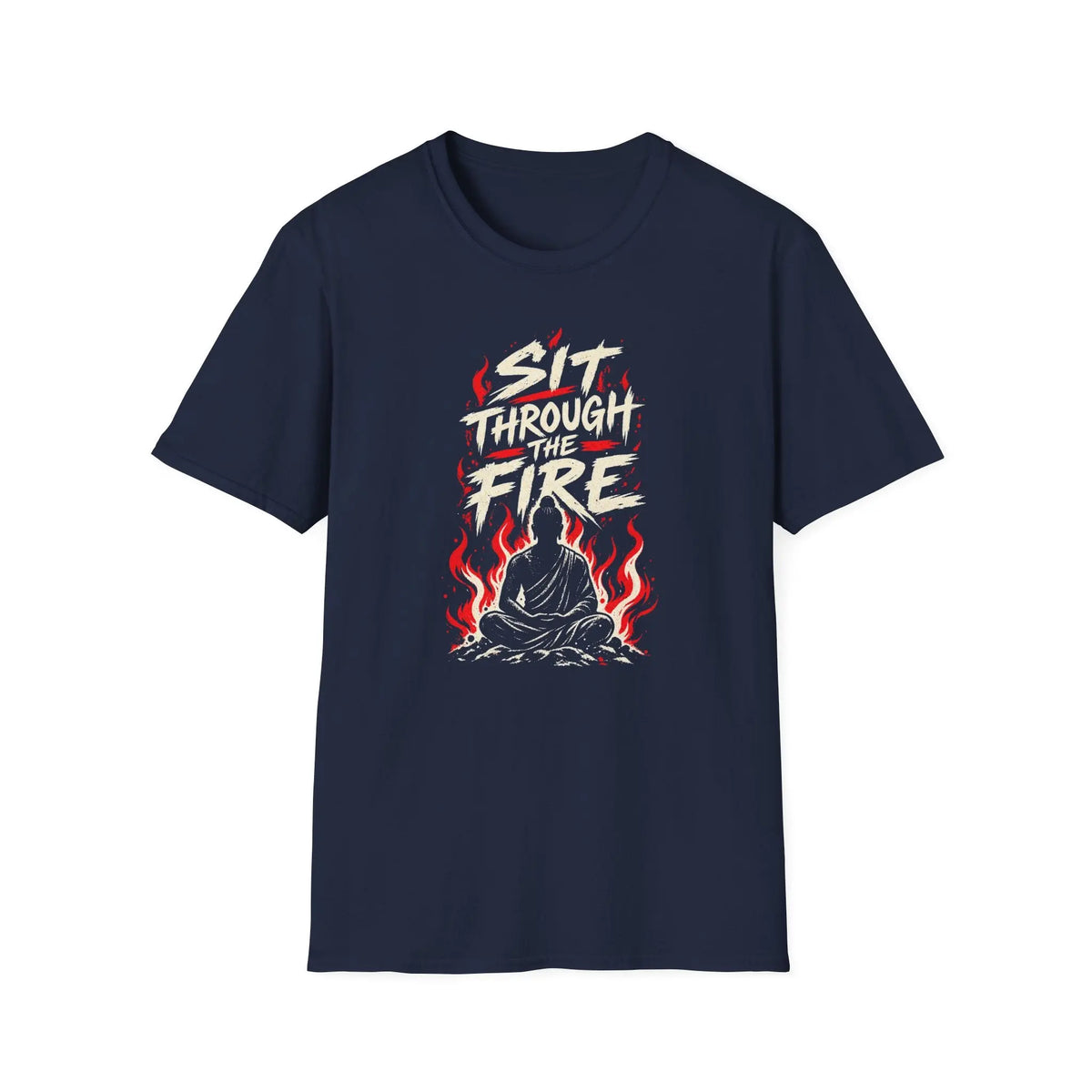 Sit Through The Fire - Premium Cotton T-Shirt Into Recovery