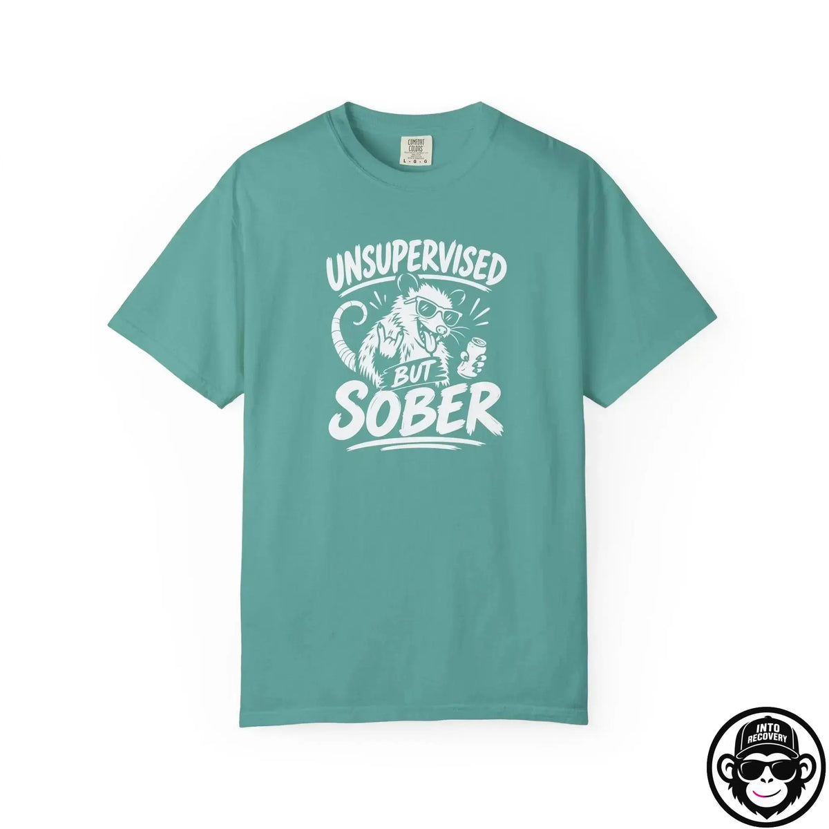 Unsupervised But Sober - Comfort ColorsÂ® T-Shirt Into Recovery