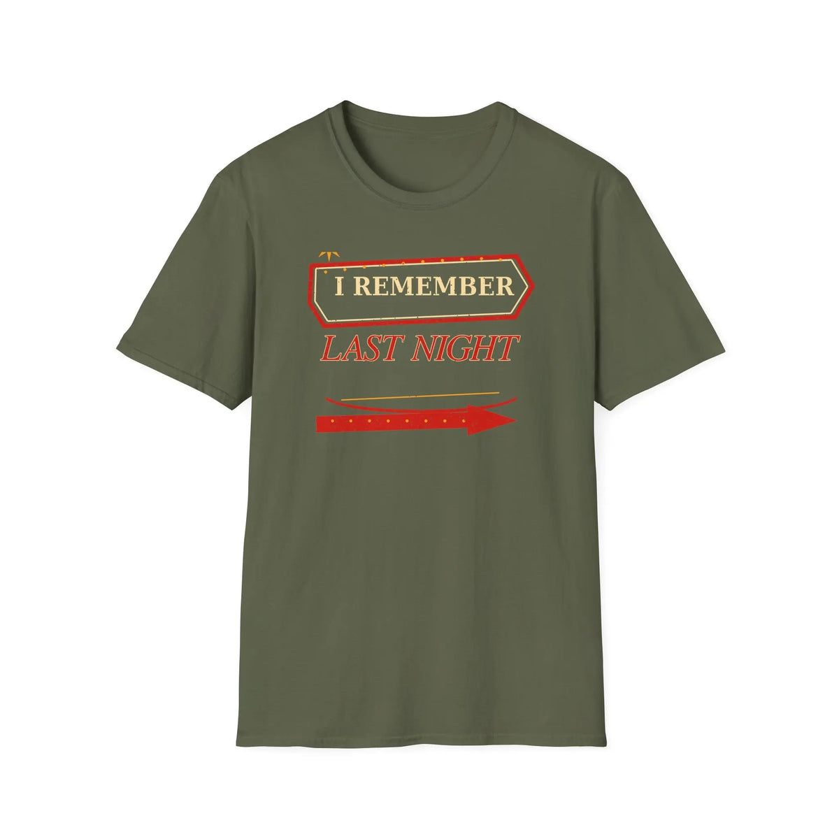 I Remember Last Night - Premium Cotton T-Shirt Into Recovery