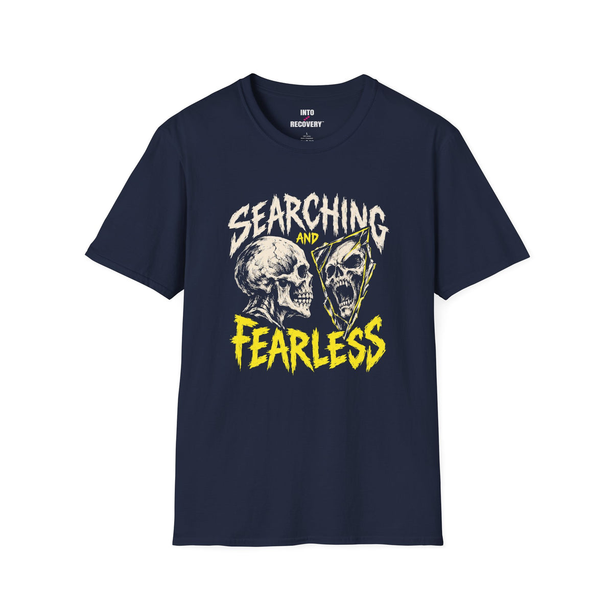 Searching and Fearless (Skull) 12-Step Recovery T-Shirt