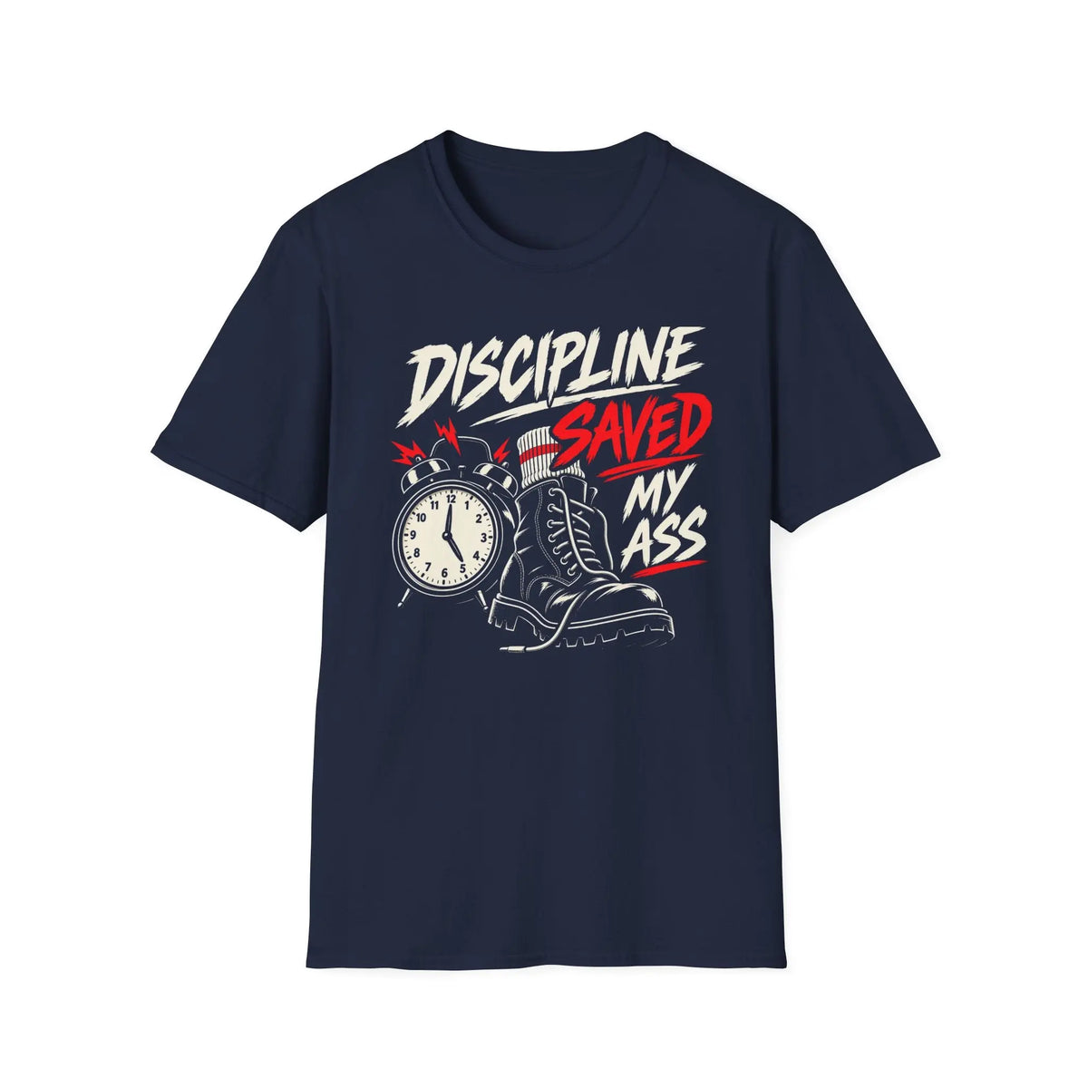 Discipline Saved My Ass - Premium Cotton T-Shirt Into Recovery
