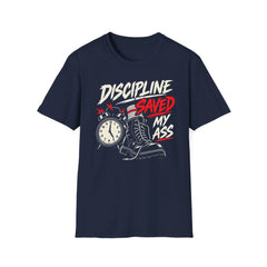 Discipline Saved My Ass - Premium Cotton T-Shirt Into Recovery