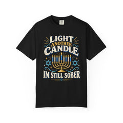 Light Another Candle I'm Still Sober Hanukkah Recovery T-Shirt