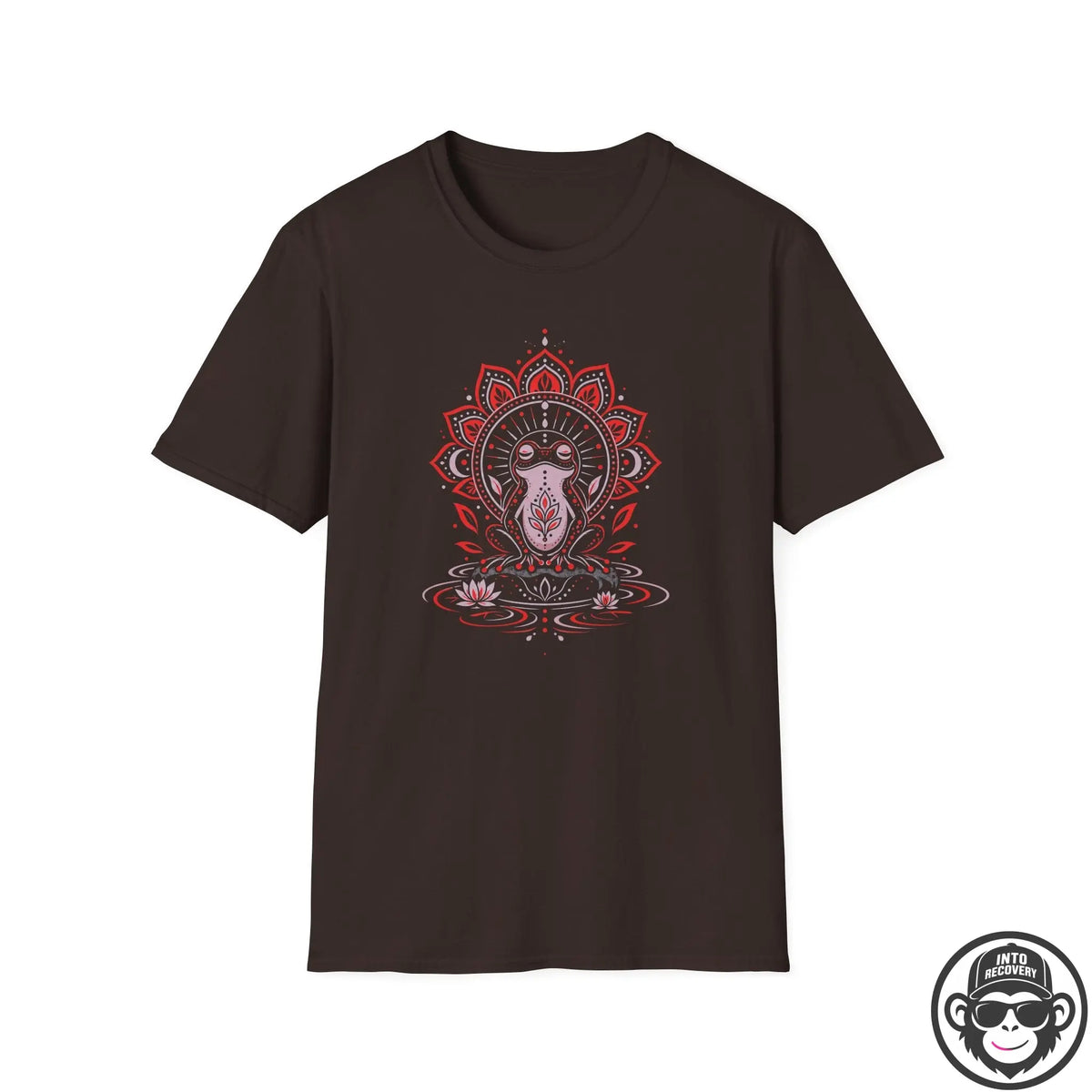 Meditative Frog - Premium Cotton T-Shirt Into Recovery