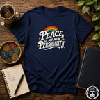 Peace IS My New Personality - Premium Cotton T-Shirt Into Recovery