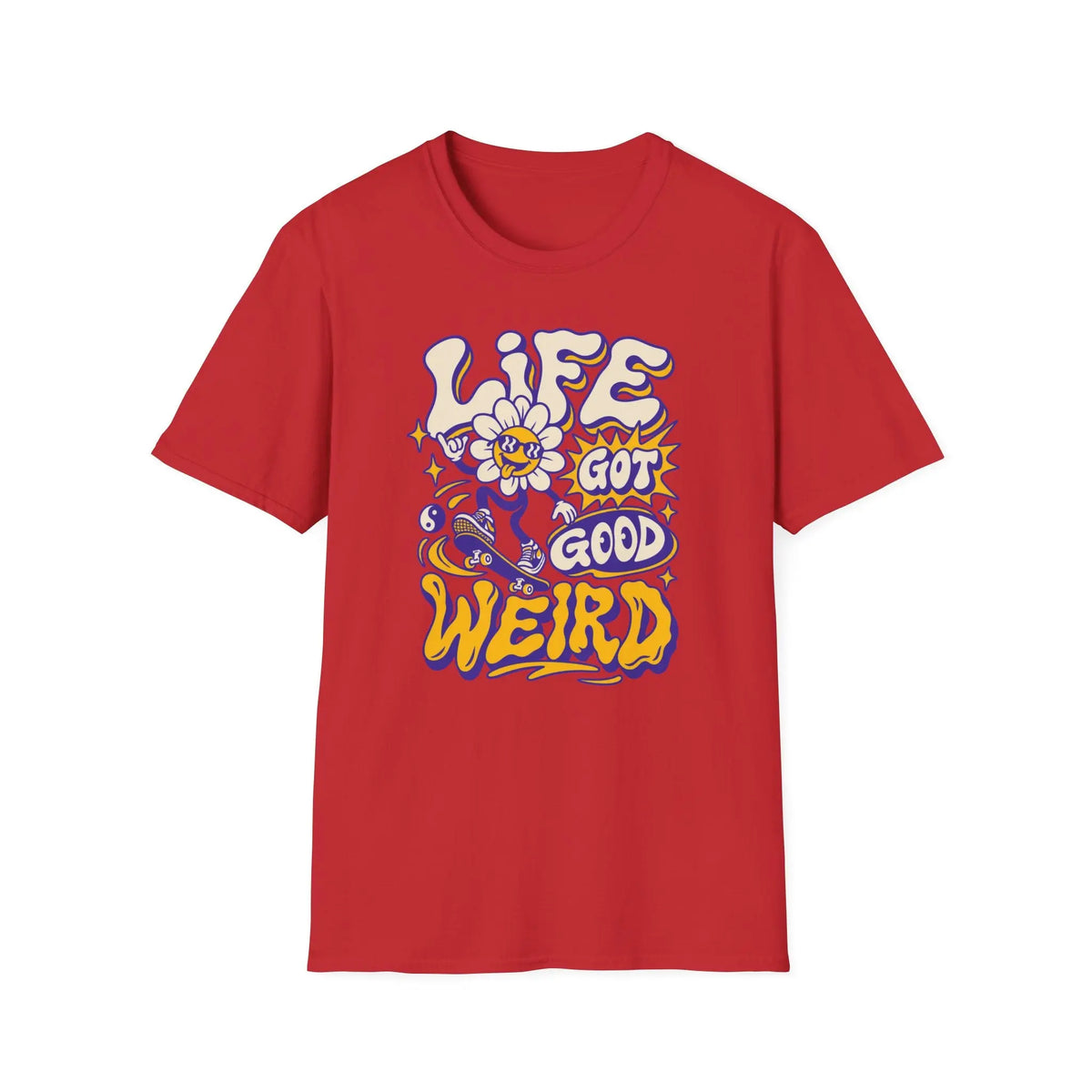 Life Got Good Weird - Premium Cotton T-Shirt Into Recovery