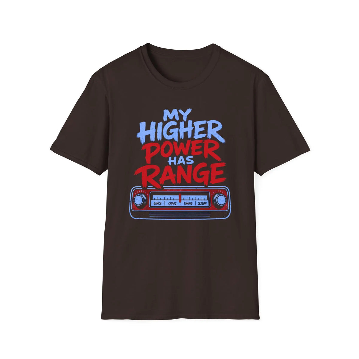 My Higher Power Has Range - Premium Cotton T-Shirt Into Recovery