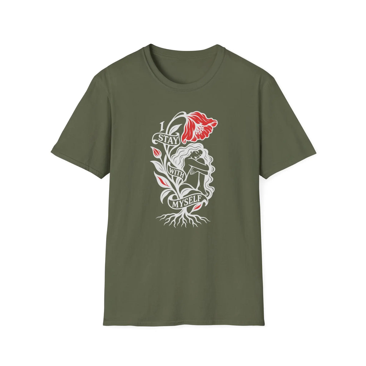 I Stay With Myself - Premium Cotton T-Shirt Into Recovery