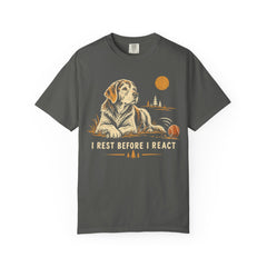 I Rest Before I React Dog Meditation T-Shirt