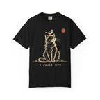 I Pause Now Cat & Bird Meditation T-Shirt