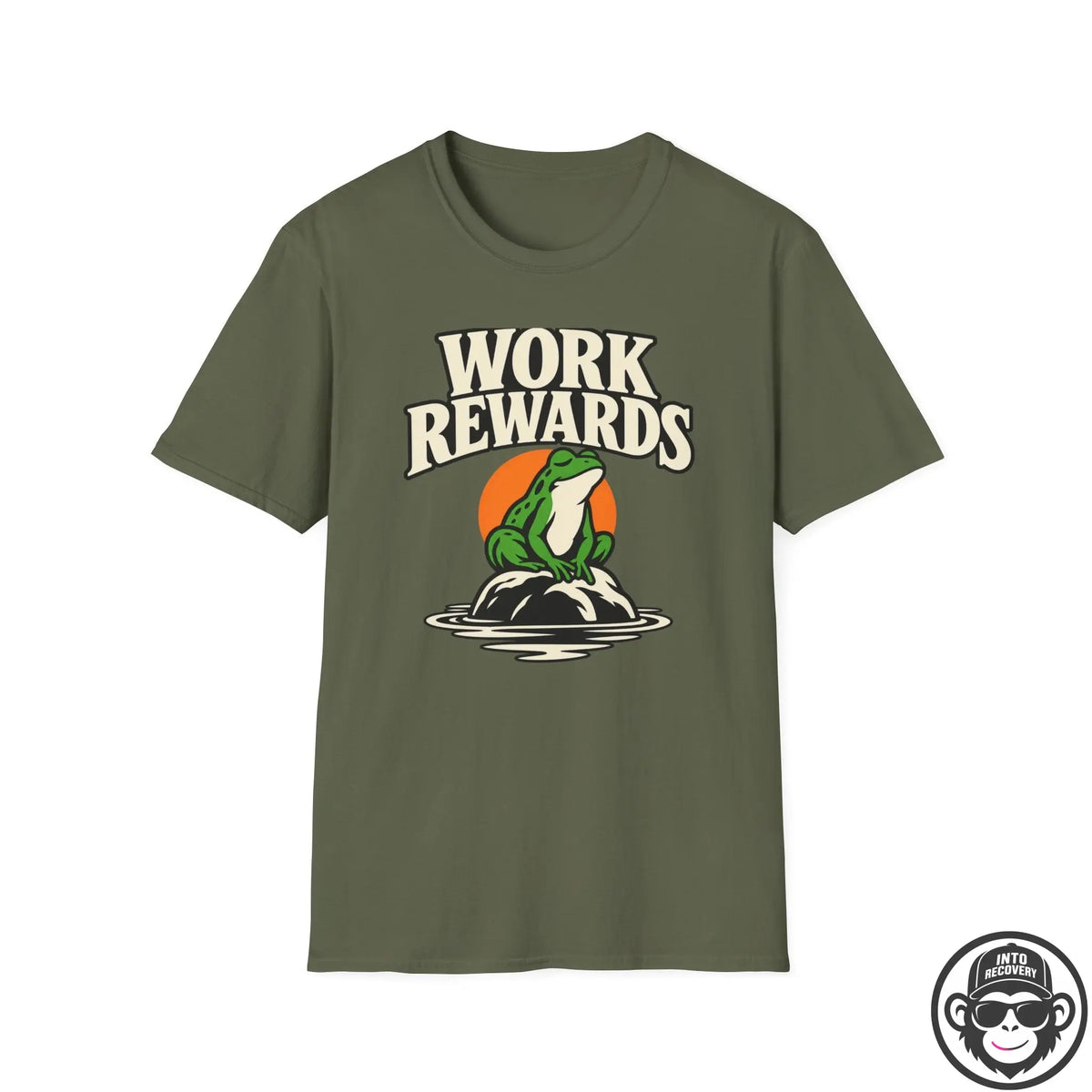 Work Rewards w/ Frog Graphic T-Shirt Into Recovery