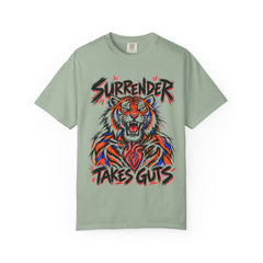 Surrender Takes Guts (Tiger) 12-Step Recovery T-Shirt