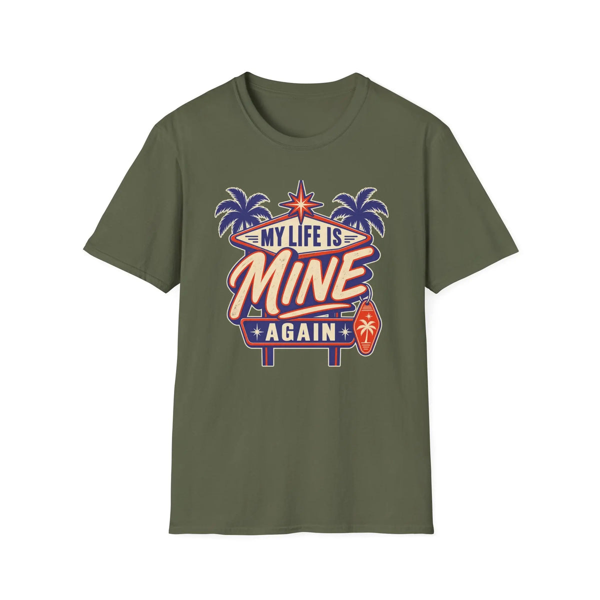 My Life Is Mine Again - Premium Cotton T-Shirt Into Recovery