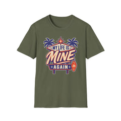 My Life Is Mine Again - Premium Cotton T-Shirt Into Recovery