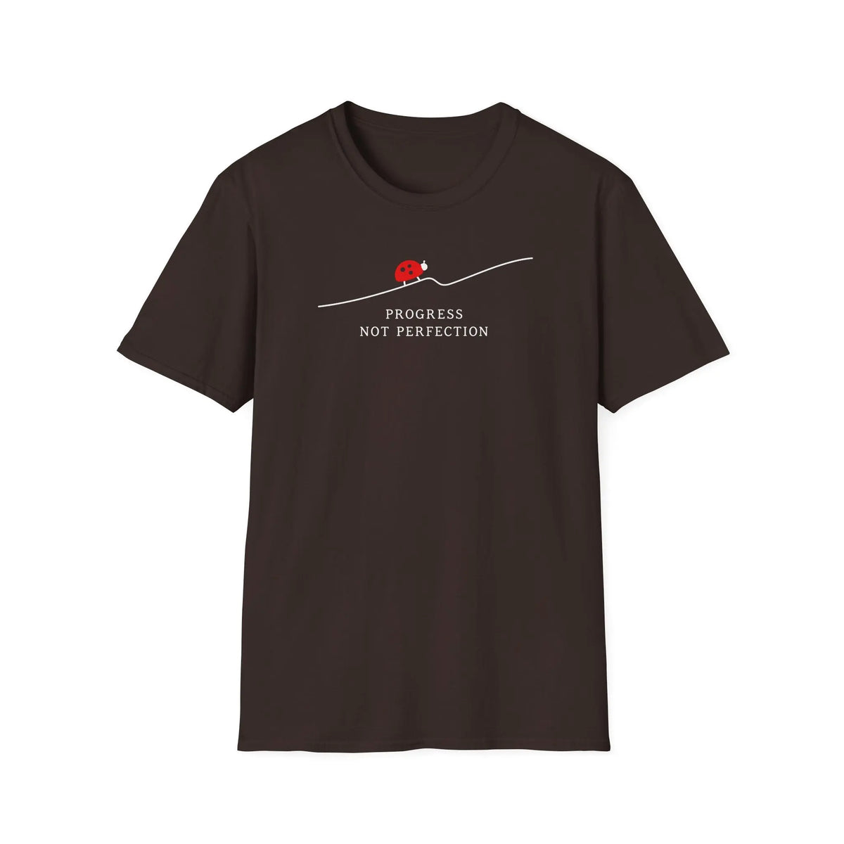 Progress Not Perfection - Premium Cotton T-Shirt Into Recovery