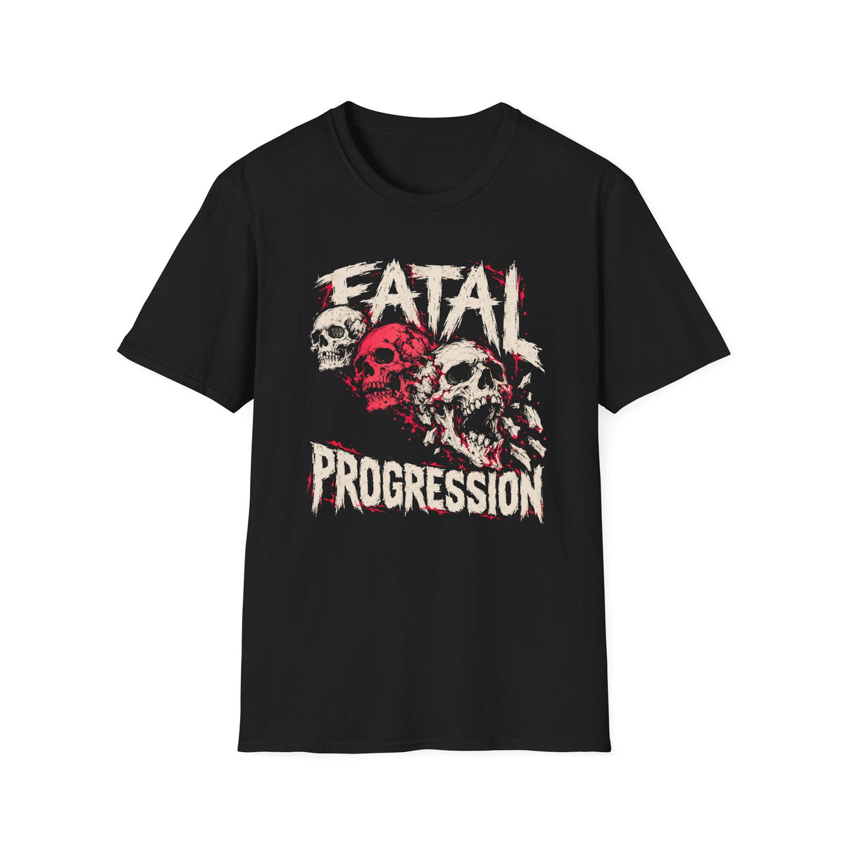 Fatal Progression Skull 12-Step Recovery T-Shirt