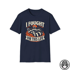 I Fought For This Recovery Racoon T-Shirt Into Recovery
