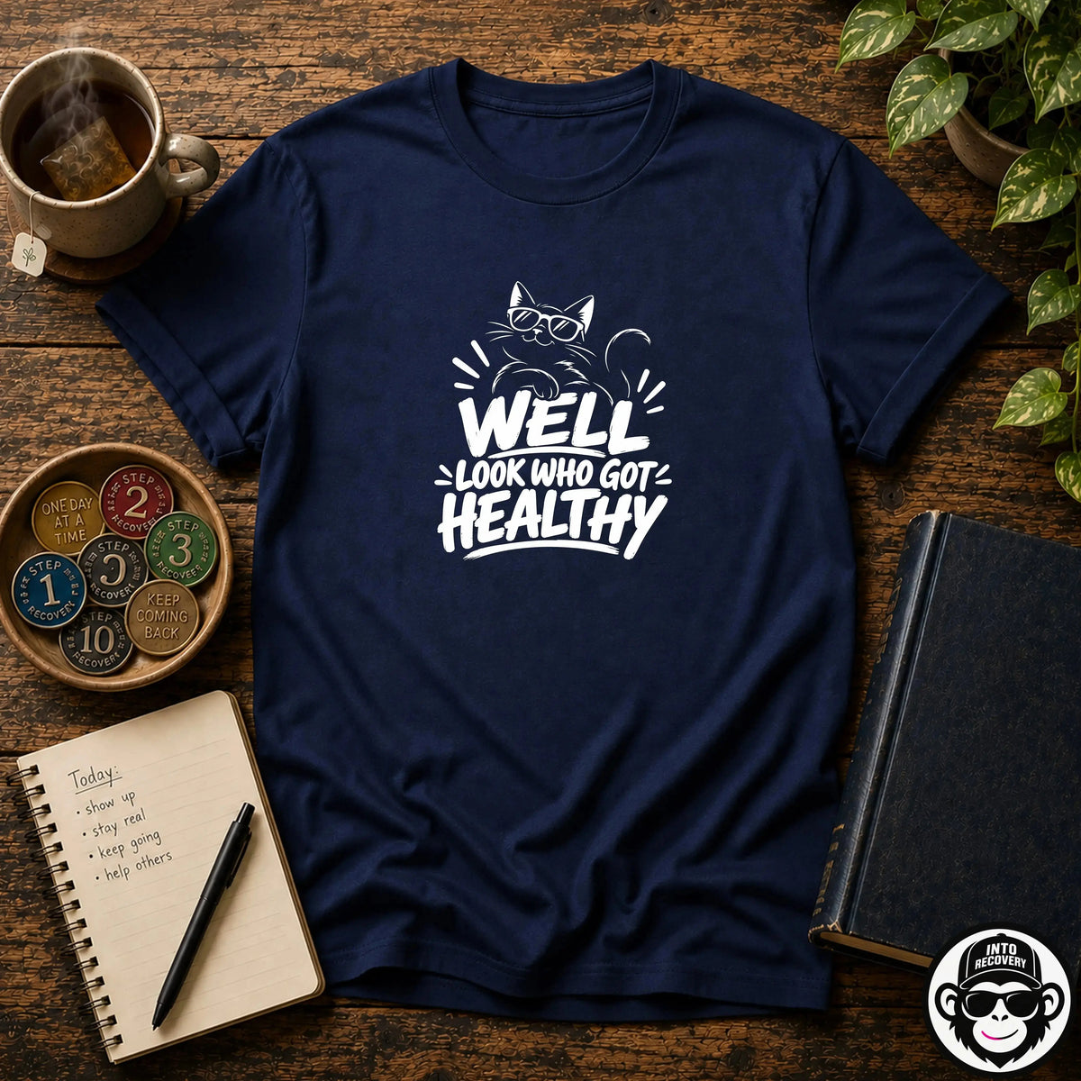 Well Look Who Got Healthy - Comfort ColorsÂ® T-Shirt Into Recovery