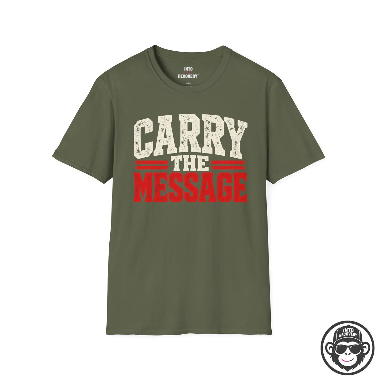 Carry the Message 12-Step T-Shirt Faith Printify