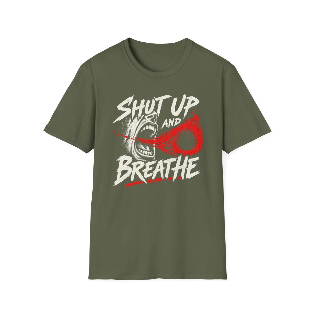 Shut Up And Breathe - Premium Cotton T-Shirt Into Recovery