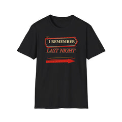 I Remember Last Night - Premium Cotton T-Shirt Into Recovery