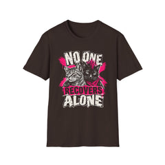 No One Recovers Alone (Cats) Recovery T-Shirt