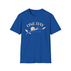 One Day At A Time - Premium Cotton T-Shirt Into Recovery