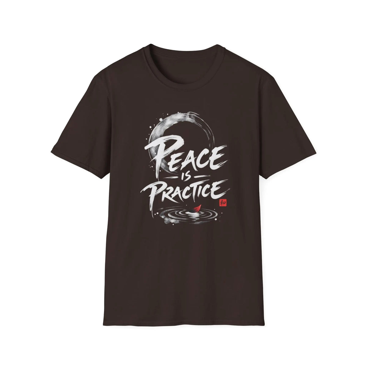 Peace IS Practice - Premium Cotton T-Shirt Into Recovery