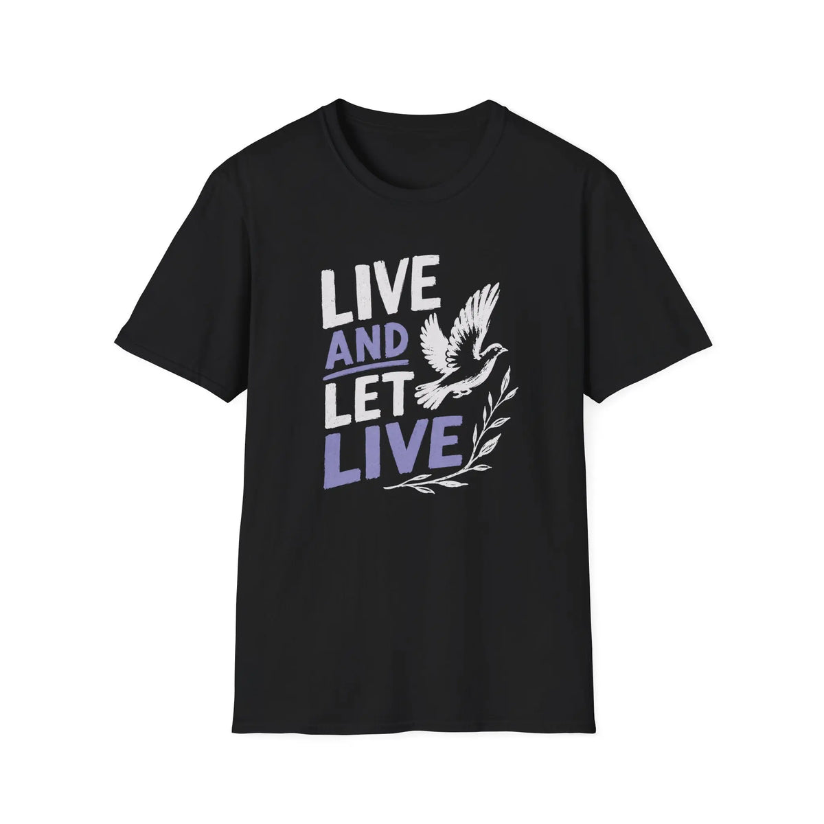 Live And Let Live - Premium Cotton T-Shirt Into Recovery