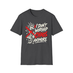 I Don't Worship Chaos Anymore - Premium Cotton T-Shirt Into Recovery