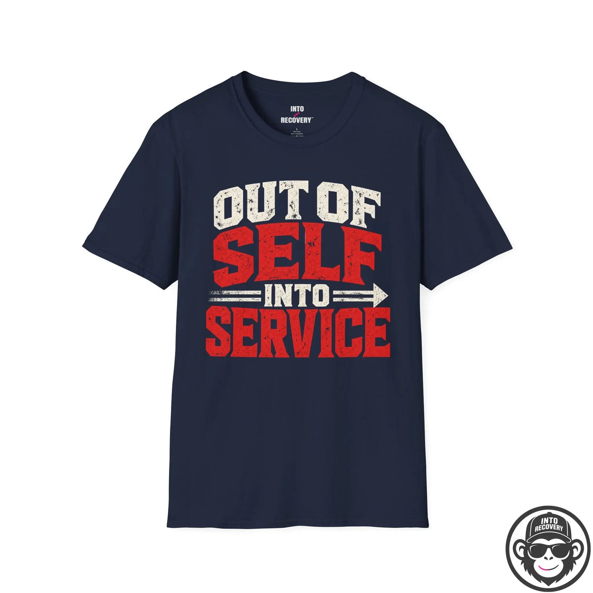 Out Of Self Into Service Recovery T-Shirt Printify