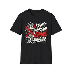 I Don't Worship Chaos Anymore - Premium Cotton T-Shirt Into Recovery