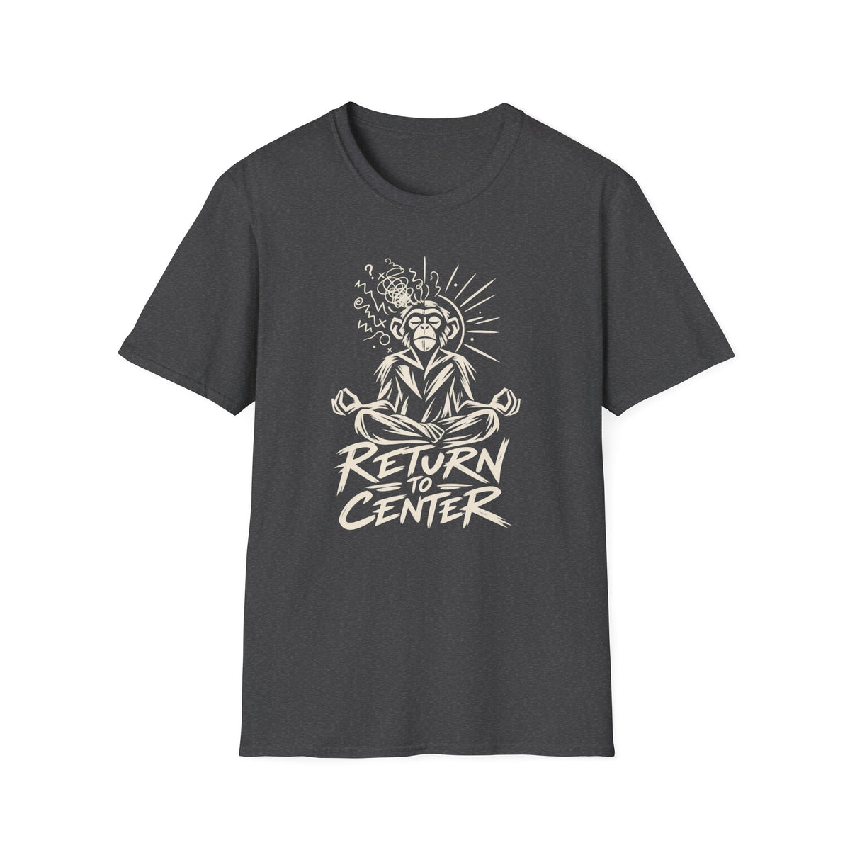 Return to Center Zen Monkey Meditation T-Shirt