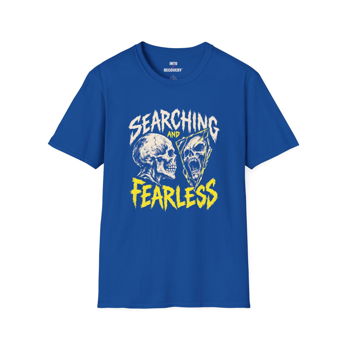 Searching and Fearless (Skull) 12-Step Recovery T-Shirt