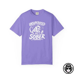Unsupervised But Sober - Comfort ColorsÂ® T-Shirt Into Recovery