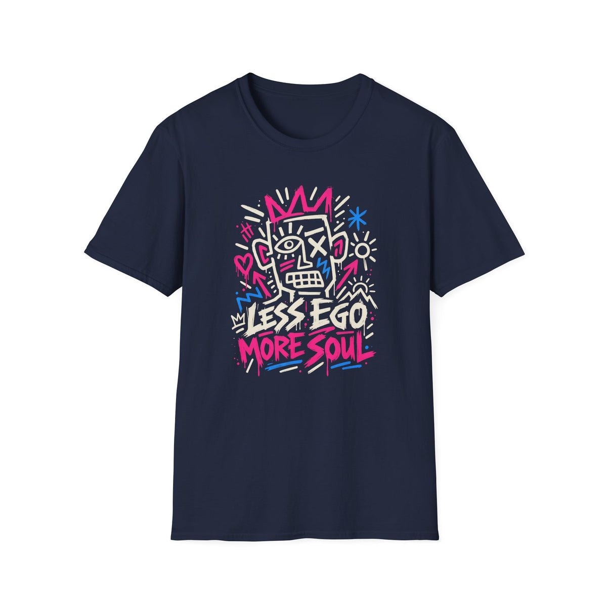 Less Ego More Soul Graffiti Inspirational  T-Shirt