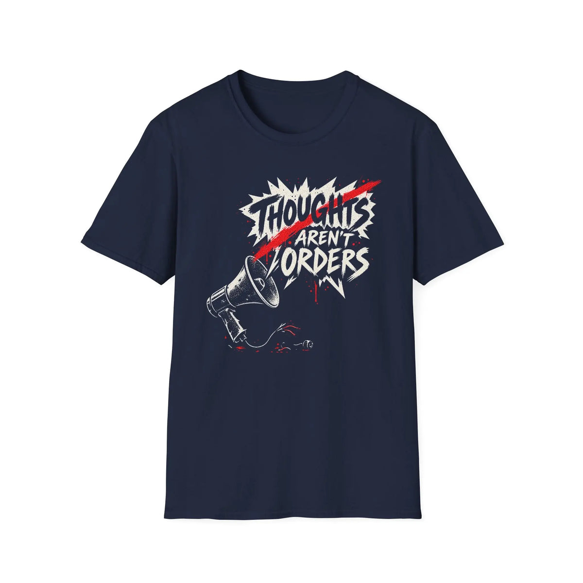 Thoughts Aren't Orders - Premium Cotton T-Shirt Into Recovery