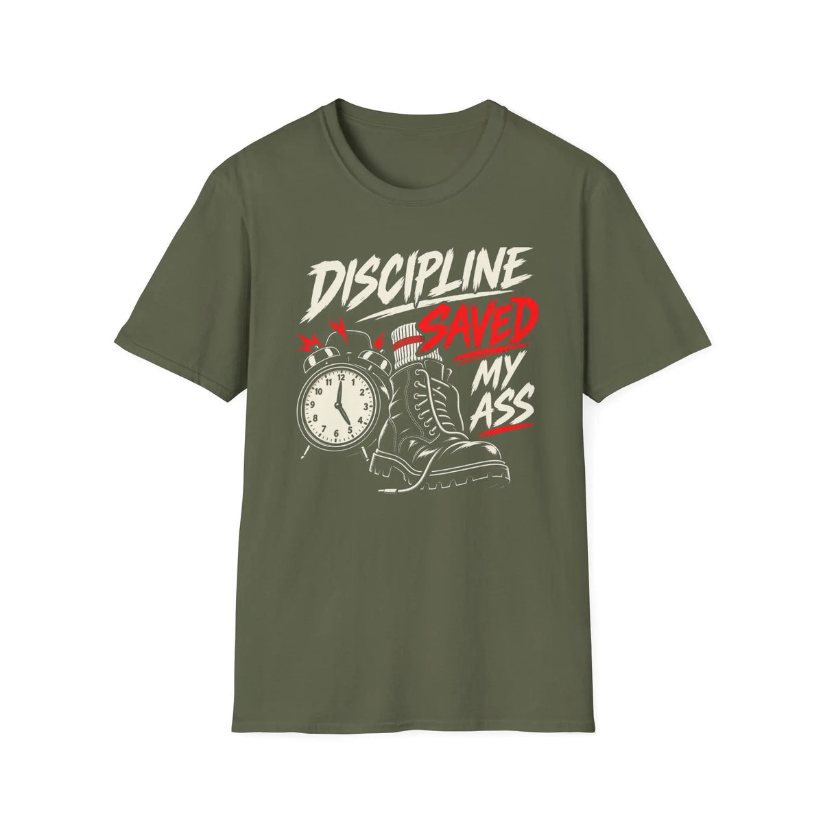 Discipline Saved My Ass - Premium Cotton T-Shirt Into Recovery