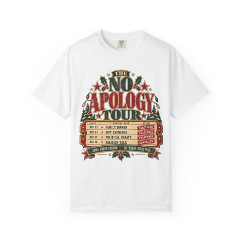 No Apology Tour Recovery Holiday T-Shirt