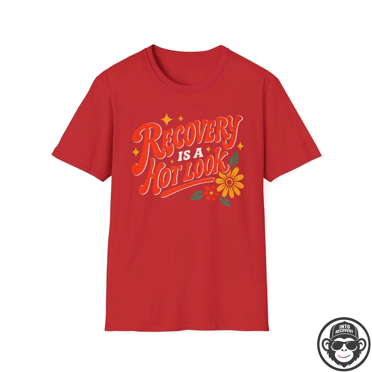 Recovery Is A Hot Look - Premium Cotton T-Shirt Into Recovery