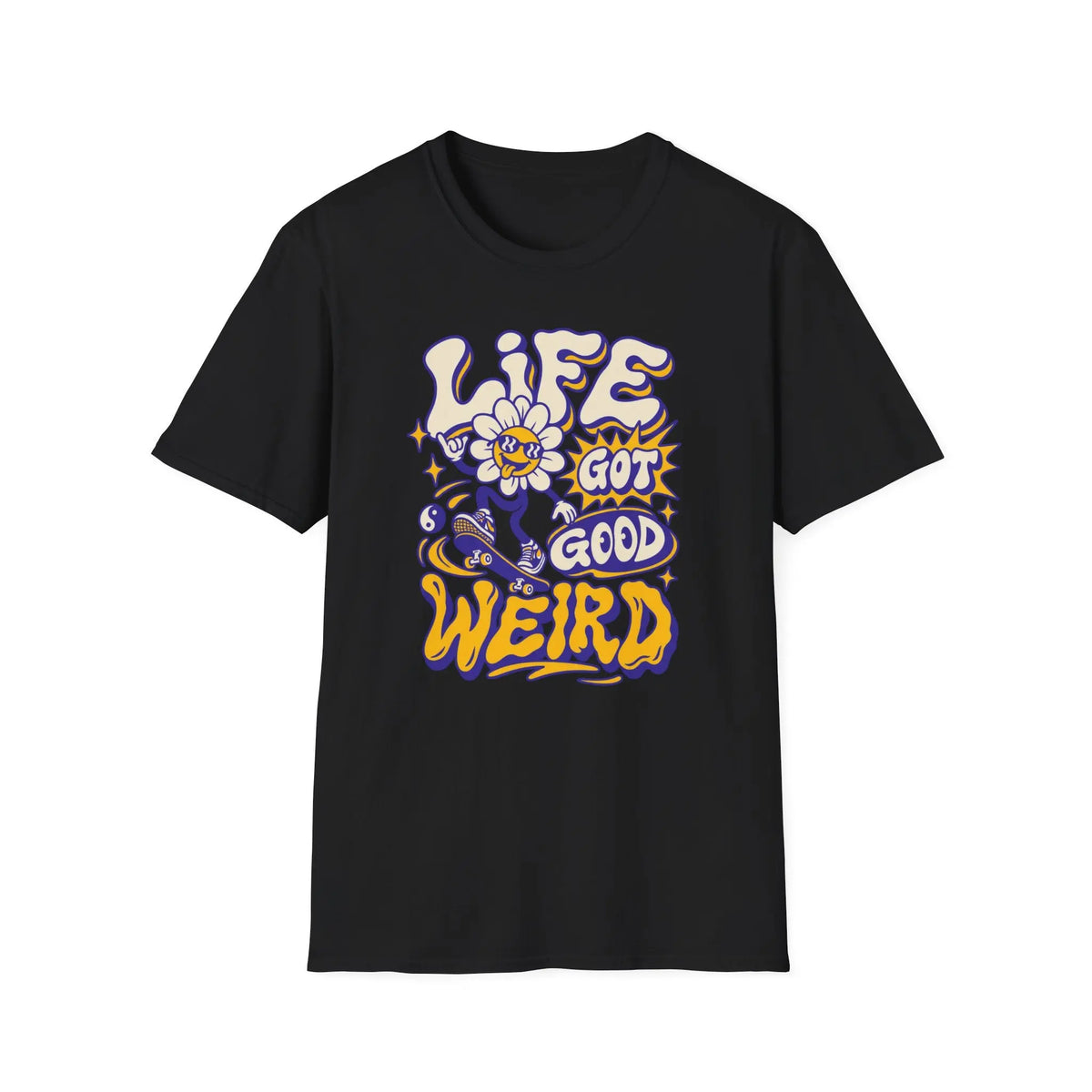 Life Got Good Weird - Premium Cotton T-Shirt Into Recovery